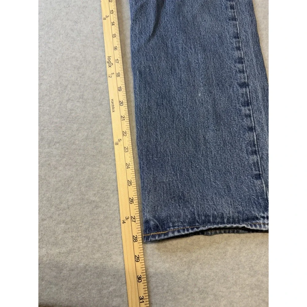 Levi's 501 Button Fly Jeans Straight Blue Denim Men's Size 38x30